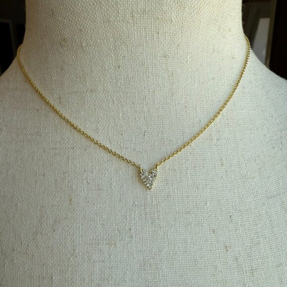 Uncommon James Pave Heart Necklace - Gold - Picture 5 of 14